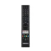 A black remote control is shown against a white background. Produktbild-Vorschau