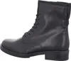 A black leather boot shown from the side against a white background. Produktbild-Vorschau