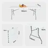 AREBOS stół bufetowy składany 182 x 74 x 74 cm stół Podgląd zdjęcia produktu 12