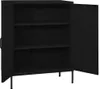 vidaXL Úložná skříň černá 80x35x101,5 cm Ocel Náhled obrázku produktu 1