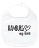 Huuraa Baby Lätzchen Hamburg my love White Klettverschluss  Produktbild-Vorschau 1