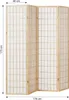 Homestyle4u 75, Paravent Raumteiler 4 teilig, Holz Natur, Produktbild-Vorschau 3