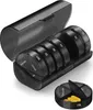 SUKUOS Tablettenbox 7 Tage Morgens Abends, Pillendose Rund, Produktbild-Vorschau 2