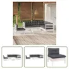 The Living Store 6-tlg. Garten-Lounge-Set mit Kissen Weiß Produktbild-Vorschau 1