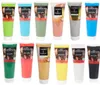 A collection of acrylic paint tubes arranged in two rows against a white background. Produktbild-Vorschau