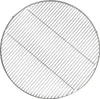 A round metal grill grate is shown from a top-down perspective against a white background. Anteprima dell’immagine prodotto