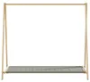 vidaXL Kleiderständer mit Ablagen 106x34x102 cm Bambus Produktbild-Vorschau 3