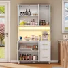 Flieks armoire haute, buffets avec portes en rotin, armoire Voir les images du produit 3