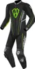Combinaison en cuir une pièce Arlen Ness Losail, noir/vert, Voir les images du produit 1