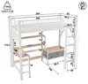 Hoogslaper 90 x 200 cm met bureau, planken, 2 stoffen Productafbeelding-voorbeeld 5
