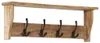 vidaXL Wandgarderobe mit 4 Haken Massivholz Mango Produktbild-Vorschau 7