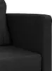 vidaXL Bodensofa mit Schlaffunktion Schwarz 112x174x55 cm Produktbild-Vorschau 2
