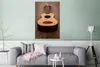 MuchoWow® Poster Akustische Gitarre auf einem Holztisch Produktbild-Vorschau 5