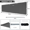 Balkon Sichtschutz 90×300 cm, Anthrazit, mit Ösen UV30+ & Produktbild-Vorschau 4