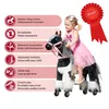 Cheval mécanique Ponnie Domino S avec selle rose Voir les images du produit 14