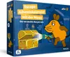 The image shows the packaging of an escape advent calendar for children, featuring a cartoon mouse with a flashlight looking into an open treasure chest. Produktbild-Vorschau