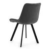 A single gray chair with black legs is shown from the back against a white background. Podgląd zdjęcia produktu