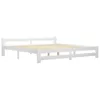 Maison Exclusive - Lit en bois massif Pin blanc 200x200 cm Voir les images du produit 2