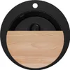 PRIMAGRAN Spülbecken Rund Alles Schwarz 50x50cm, Produktbild-Vorschau 1