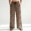 Palazzohose Damen Animal Look Sommerhose Leo Print Produktbild-Vorschau 3