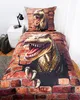Dino 3D Bettwäsche / 80x80 cm + 135x200 cm Produktbild-Vorschau 9