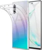A clear phone case is shown on a white background, with a Samsung phone inside. Produktbild-Vorschau