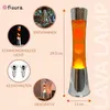 Fisura retro lavalamp - chroom oranje Anteprima dell’immagine prodotto 4