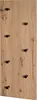HAKU Wandgarderobe Eiche hell, schwarz - MDF, Metall, Produktbild-Vorschau 7