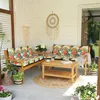 4L Textil Gartenbankauflage mit Rückenlehne aus Produktbild-Vorschau 2