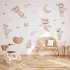 Muralo Wandaufkleber Set für Kinderzimmer HÄSCHEN Wolken Produktbild-Vorschau 4