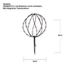 A decorative sphere light with a stake for garden or outdoor use. Produktbild-Vorschau