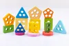 Holzpuzzle Montessori Sensorik Sortierbrett – Lernspielzeug Produktbild-Vorschau 6