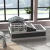 PawHut schildpadhuis van hout, schildpadren met 2 niveaus, Productafbeelding-voorbeeld 2