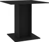 vidaXL Tavolo da pranzo nero 80x80x75 cm materiale a base Anteprima dell’immagine prodotto 1