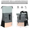 Cityrucksack Freizeitrucksack Groß Damen lässiger Rolltop Produktbild-Vorschau 6