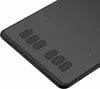 A close-up, angled view of a black graphics tablet with several buttons on the left side. Produktbild-Vorschau