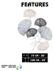 Wallity, Handbemaltes Metall Wandaccessoire, 75 x 4 x 100 Produktbild-Vorschau 8