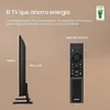 A Samsung TV and its remote control are shown, with text highlighting energy saving features and design. Produktbild-Vorschau