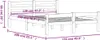 vidaXL Massivholzbett Kiefer 120x200 cm Produktbild-Vorschau 7