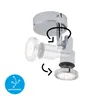 Nástěnné svítidlo LED - chromová barva - kov - 8 x 10 cm Náhled obrázku produktu 4
