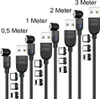 Magnet Ladekabel 4er Set (0,5 Meter+1 Meter+2 Meter+3 Produktbild-Vorschau 1
