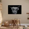 MuchoWow® Poster Schottisches Hochlandrind - Schwarz - Kuh Produktbild-Vorschau 6