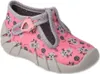 Mädchen Hausschuhe Befado 110N484 Rosa mit Katzen, Schnalle Produktbild-Vorschau 1