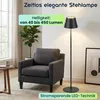 Moderne höhenverstellbare LED-Stehlampe, dimmbar, schwarz, Produktbild-Vorschau 6