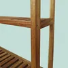 Relaxdays Wandregal, Akazienholz, 3 Ablagen, HBT: 54 x 60 x Produktbild-Vorschau 6