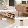Meuble TV à Double Porte Avec Espace De Rangement Ouvert, Voir les images du produit 9