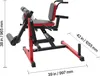 A piece of exercise equipment for leg workouts, shown from a side-diagonal angle. Produktbild-Vorschau