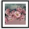 Gerahmtes Poster - Schwarzer Rahmen - Blumen Schmetterling Produktbild-Vorschau 1