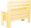 STOLMAK Záhradný drevený box 111 l 71x54x29 cm prírodný, Náhľad obrázku produktu 5