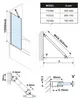 Polysan FISA Wannenabtrennung 700x1500mm, Chrom, Klarglas Produktbild-Vorschau 2